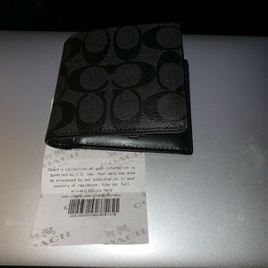 Coach graphite wallet